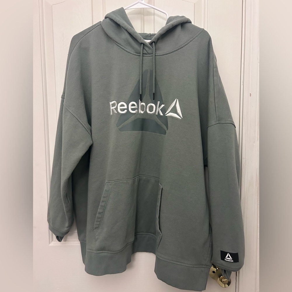 Reebok Men's Gray Hoodie Sweater
